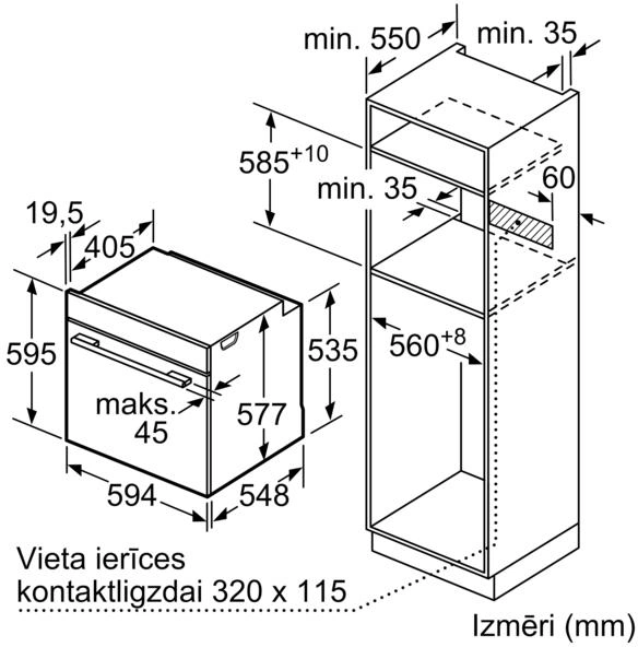 Духовой шкаф Электрический Bosch HBG7721B1 черный