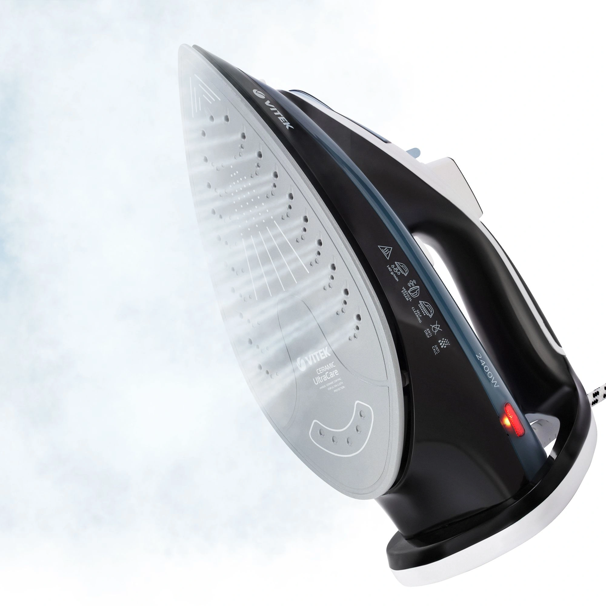 Утюг Vitek VT-8304 2400Вт черный/белый/синий