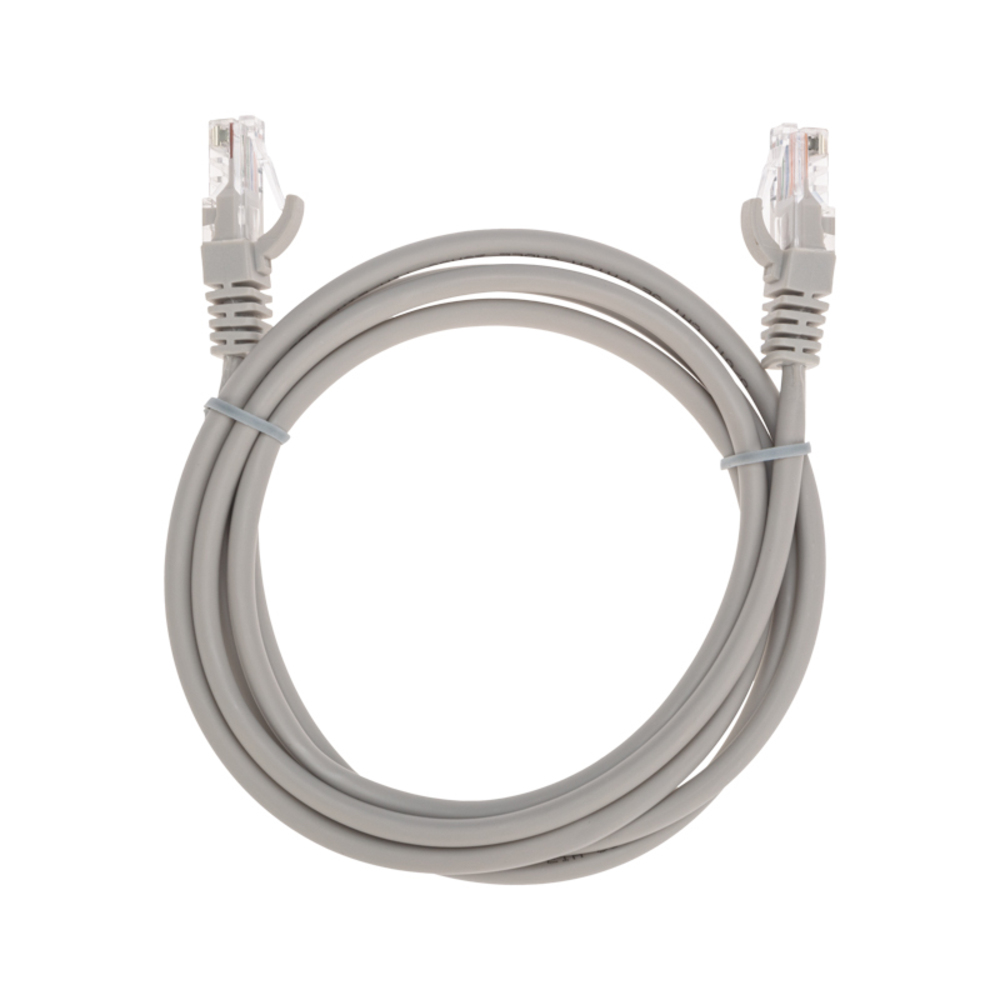 02-0100-105 - Патч-корд U/UTP CAT 5e, RJ45-RJ45, 26AWG, LSZH, серый, 1,5м, Rexant