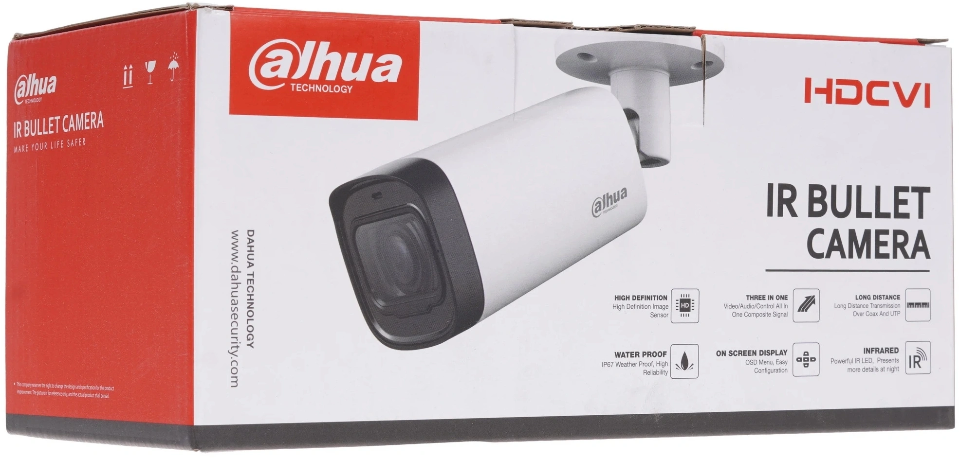Камера видеонаблюдения аналоговая Dahua DH-HAC-HFW1231RP-Z-A 2.7-12мм HD-CVI HD-TVI цв. корп.:белый