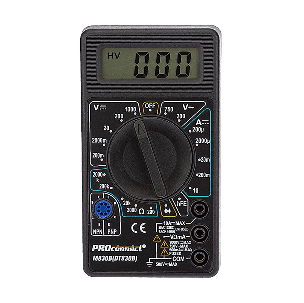 13-3011 - Портативный мультиметр M830B (DT830B) PROconnect