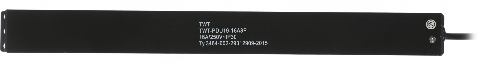 Блок распределения питания Lanmaster TWT-PDU19-16A8P-1.8 гор.размещ. 8xSchuko базовые 16A Schuko 1.8м