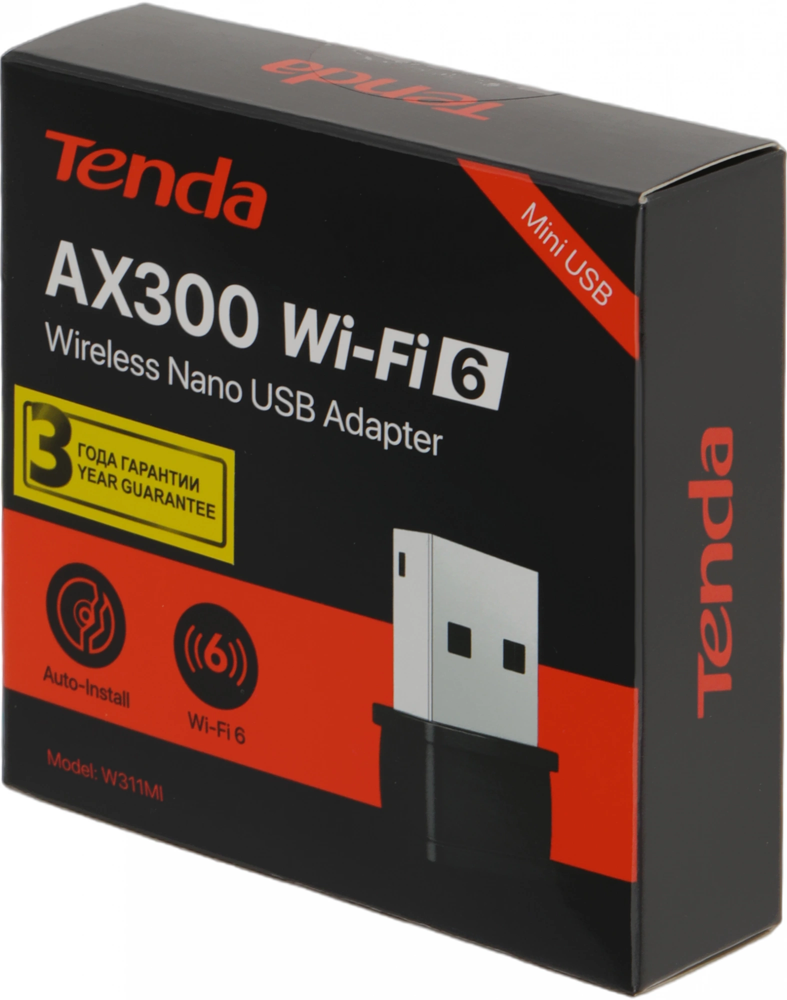 Сетевой адаптер Wi-Fi Tenda W311MI N150 USB 2.0 (ант.внутр.)