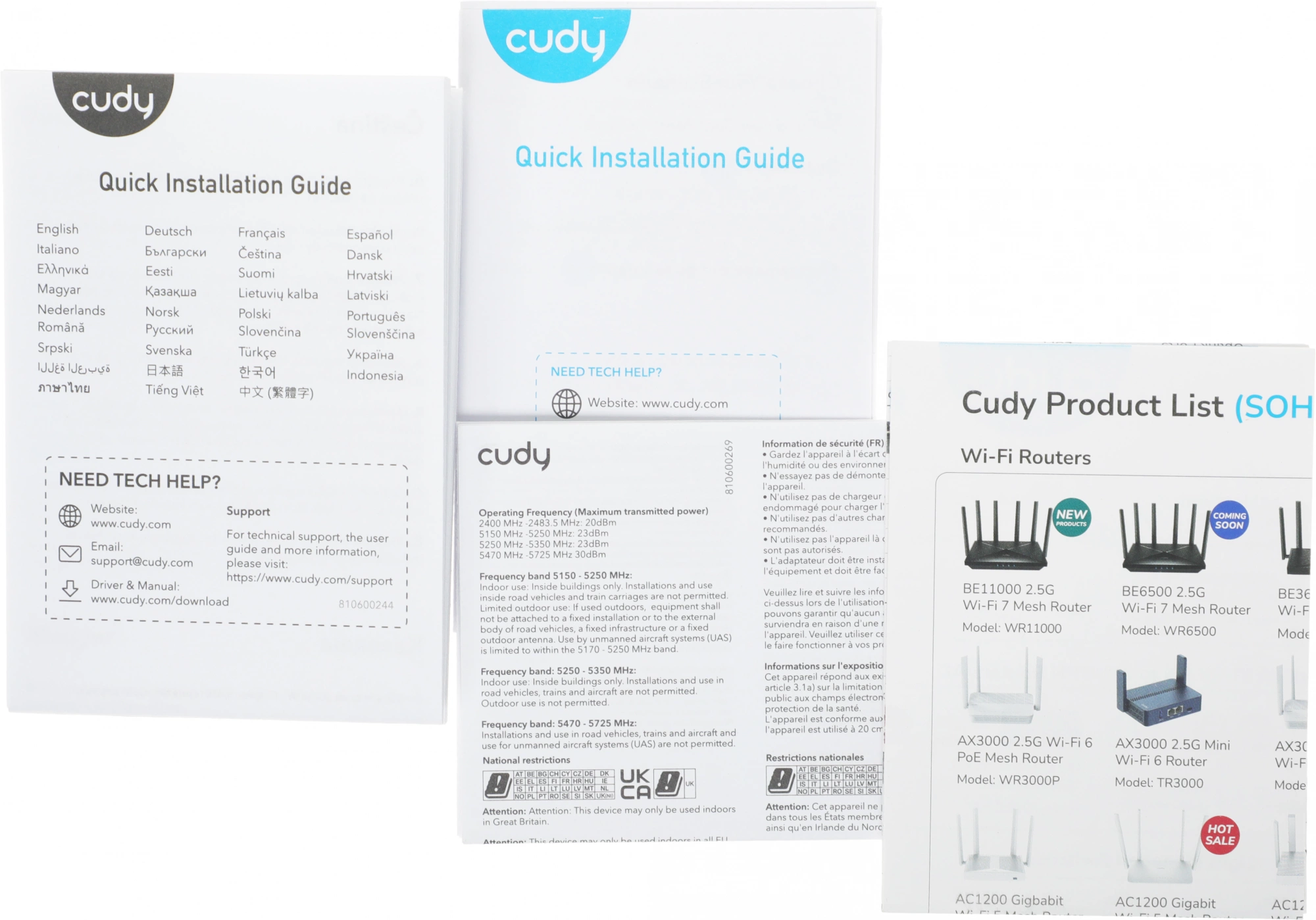 Бесшовный Mesh роутер Cudy M3000 (M3000(1-PACK) WHITE) AX3000 10/100/1000/2500BASE-T белый