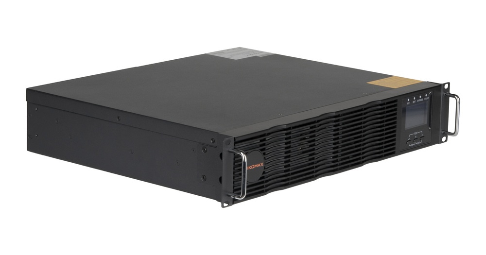 NMA-UPS-OL01pf-1-1/3*9a - Источник бесперебойного питания NIKOMAX On-Line 1000ВА/1000Вт (1/1 однофазный), 3 акб 12В 9Ач, 36В, ток зарядного устройства 1-12А, 2U, глубина 379 мм