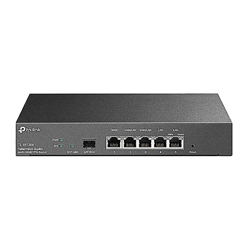 TL-ER7206 TP-Link Omada гигабитный 6-портовый (1 x SFP WAN, 1 x RJ45 WAN, 2 x RJ45 LAN / WAN, 2 x RJ45 LAN) маршрутизатор с VPN-сервером