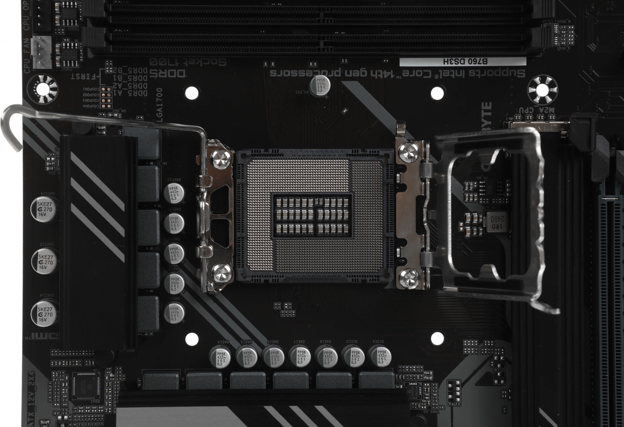 Материнская плата Gigabyte B760 DS3H Soc-1700 Intel B760 4xDDR5 ATX AC`97 8ch(7.1) GbLAN RAID+HDMI+DP