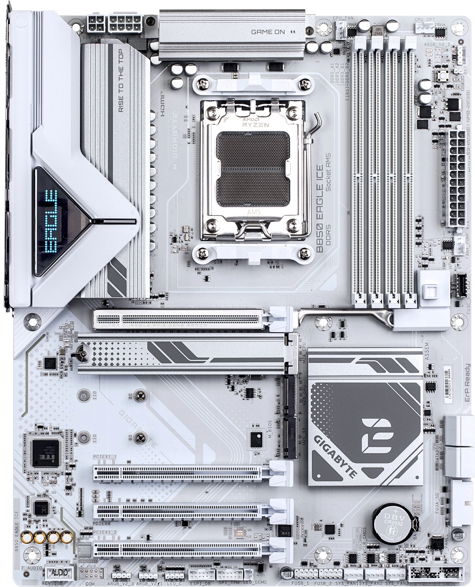 Материнская плата Gigabyte B850 EAGLE ICE Socket AM5 AMD B850 ATX AC`97 8ch(7.1) 2.5Gg RAID+HDMI+DP