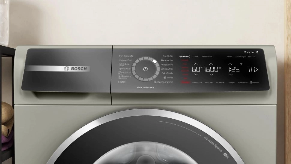 Стиральная машина Bosch Serie 8 WGB2560XME пан.англ. класс: A загр.фронтальная макс.:10кг нержавеющая сталь инвертор