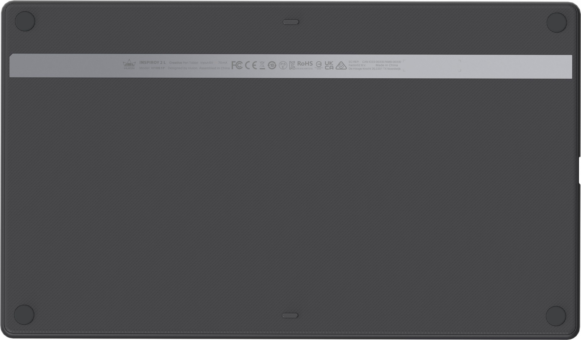 Графический планшет Huion Inspiroy H1061P USB Type-C черный