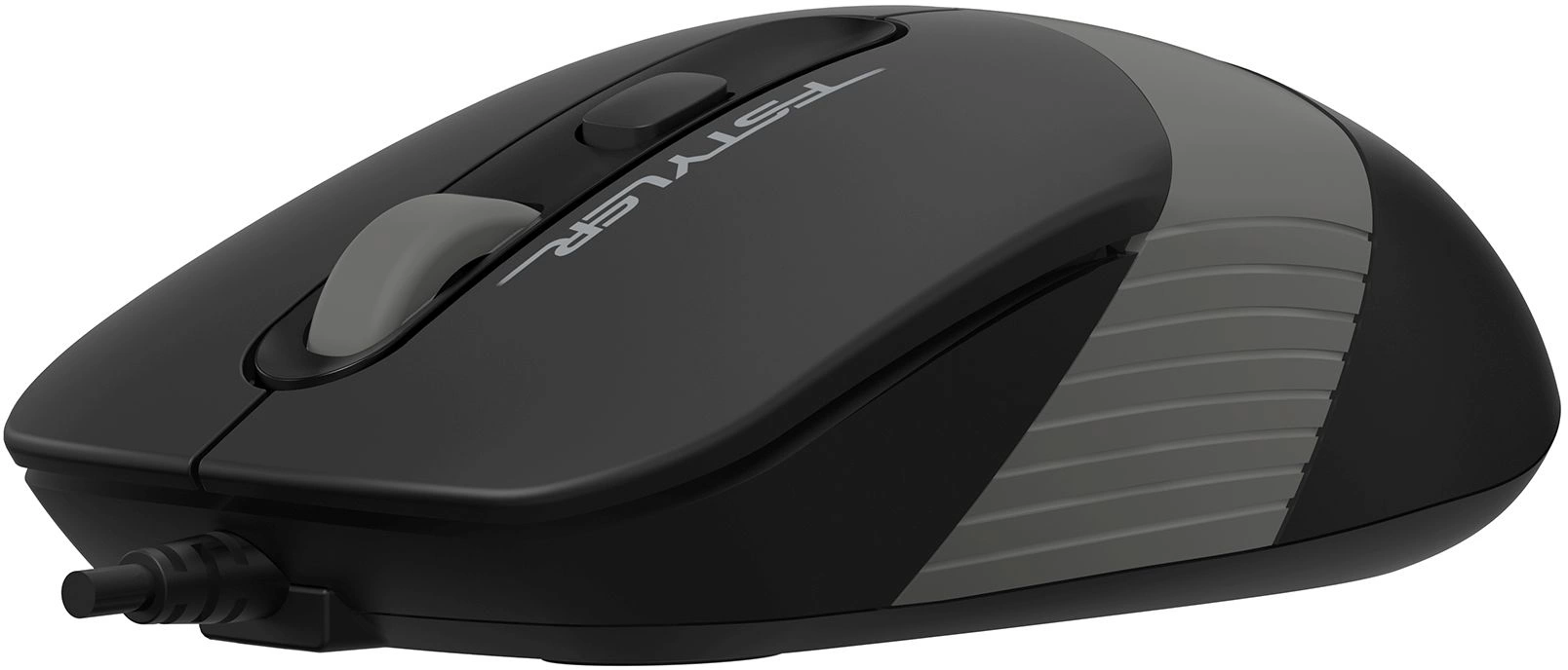 Мышь A4Tech Fstyler FM10T серый/черный оптическая 1600dpi USB для ноутбука 3but (FM10T GREY)