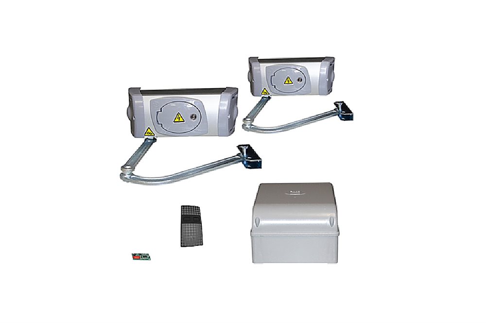 FE40230 combo KIT - Комплект автоматики для двухстворчатых распашных ворот на основе привода FE40230 (блок управления ZF1N, радиоуправление)