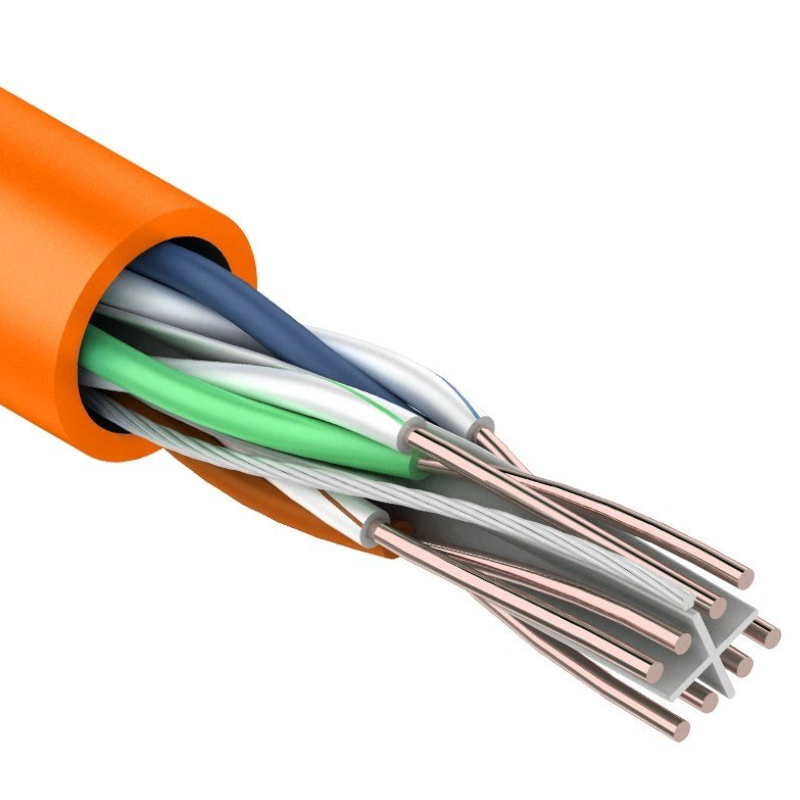 01-0050 - Кабель REXANT UTР 4 х 2 х 0,57 мм, cat 6, нг(А)-HF, LSZH (бухта 305м)