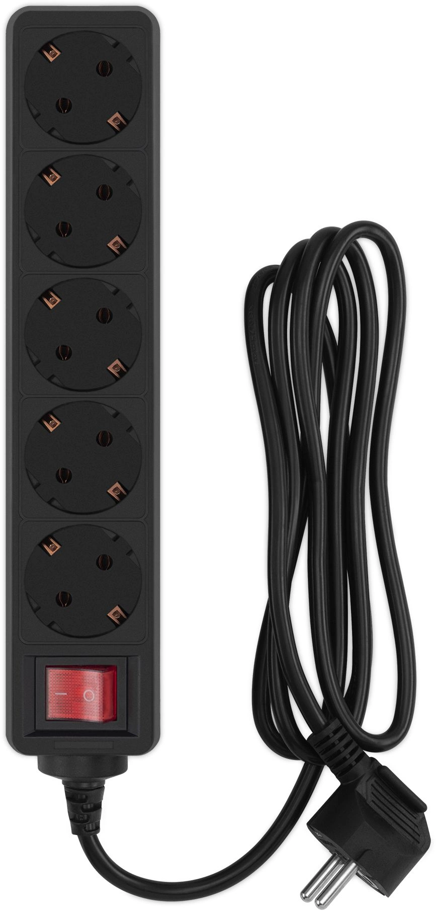 Сетевой фильтр PC Pet AP01006-1.8-B 1.8м (5 розеток) черный (пакет ПЭ)
