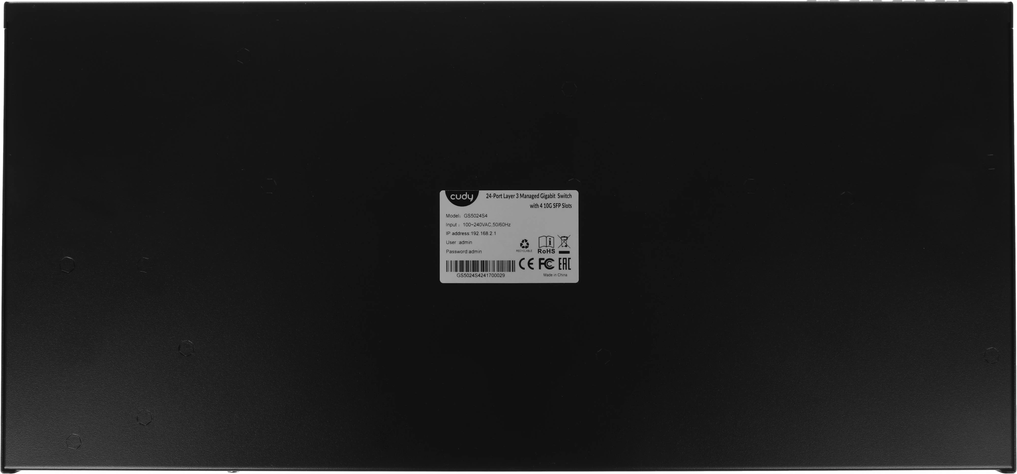 Коммутатор Cudy GS5024S4 (L3) 24x1Гбит/с 4SFP+ управляемый