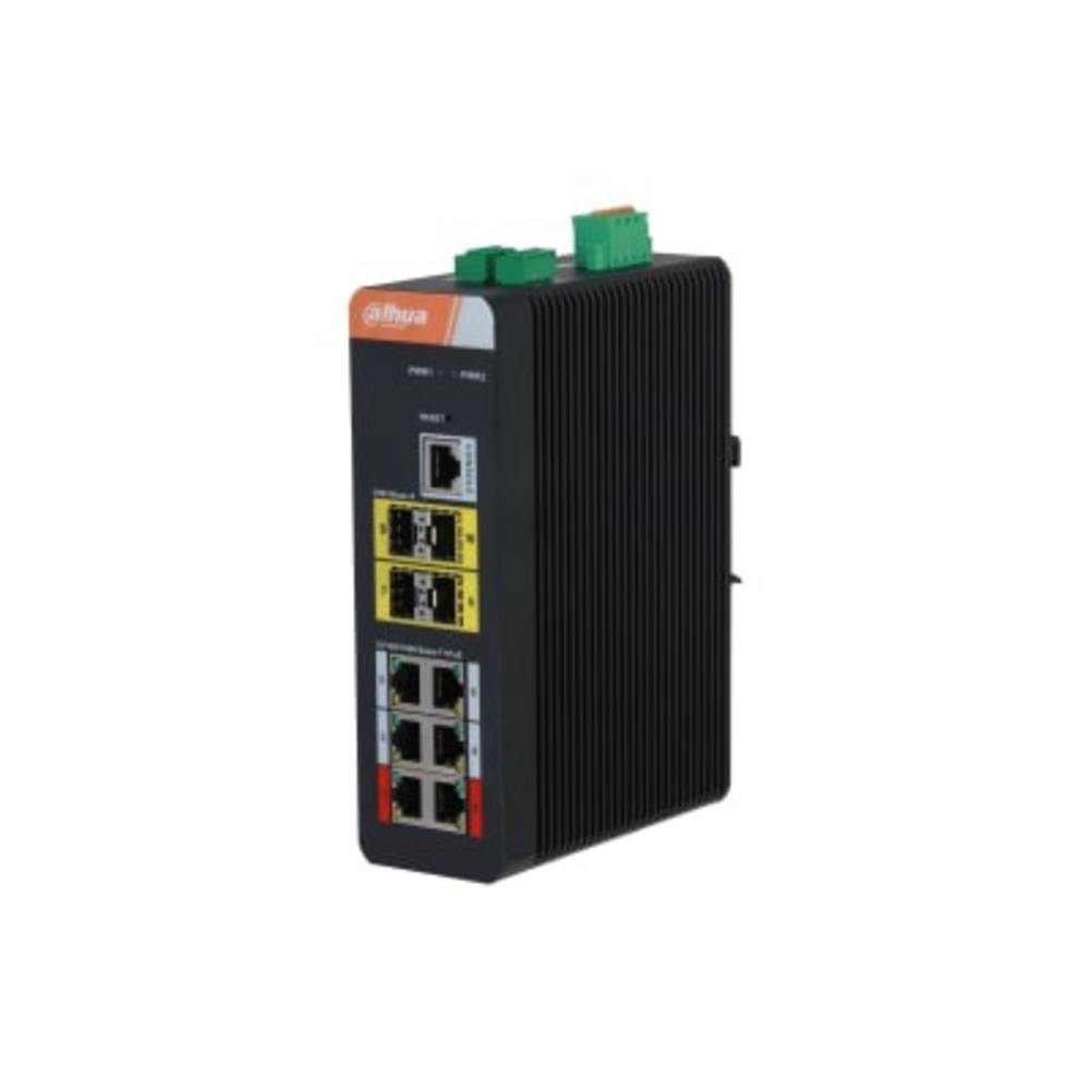 DH-IS4410-6GT-120 - 6-портовый гигабитный управляемый коммутатор с PoE, промышленное исполнение