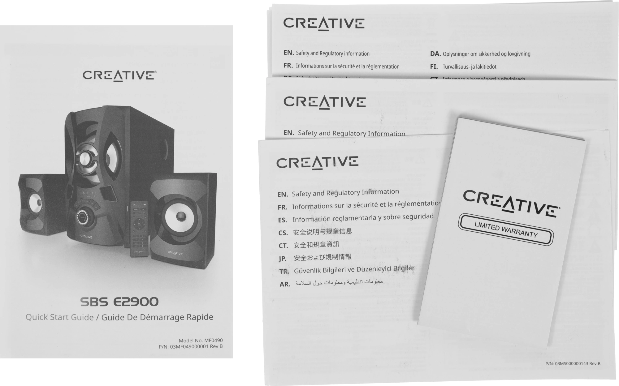 Колонки Creative SBS E2900 2.1 черный 60Вт