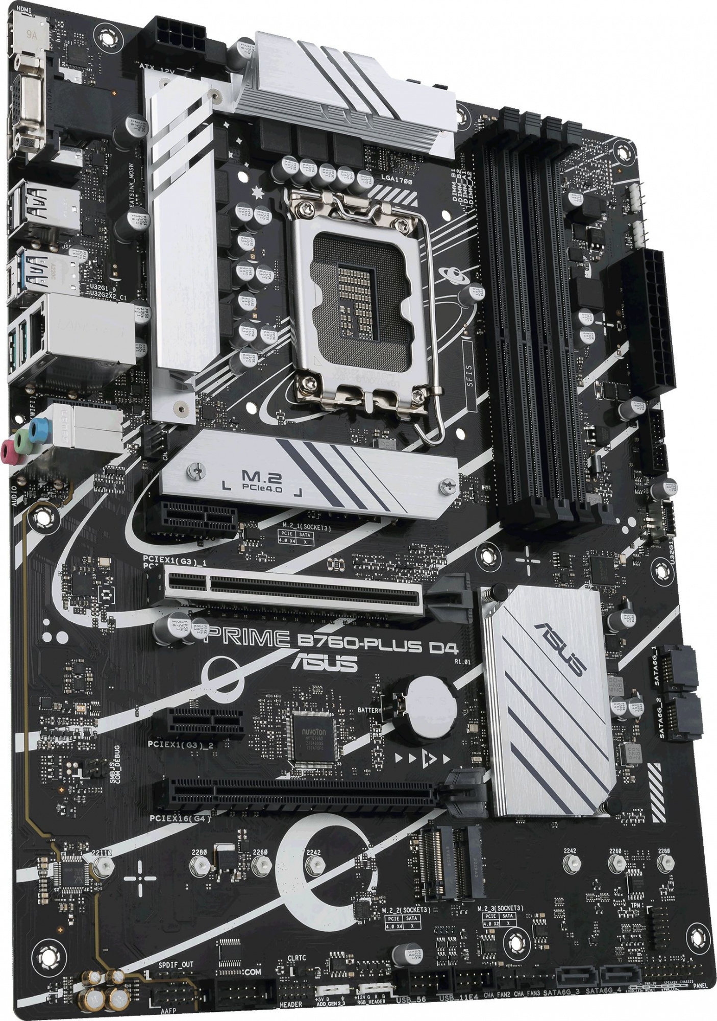 Материнская плата Asus PRIME B760-PLUS D4 Soc-1700 Intel B760 4xDDR4 ATX AC`97 8ch(7.1) 2.5Gg RAID+VGA+HDMI+DP