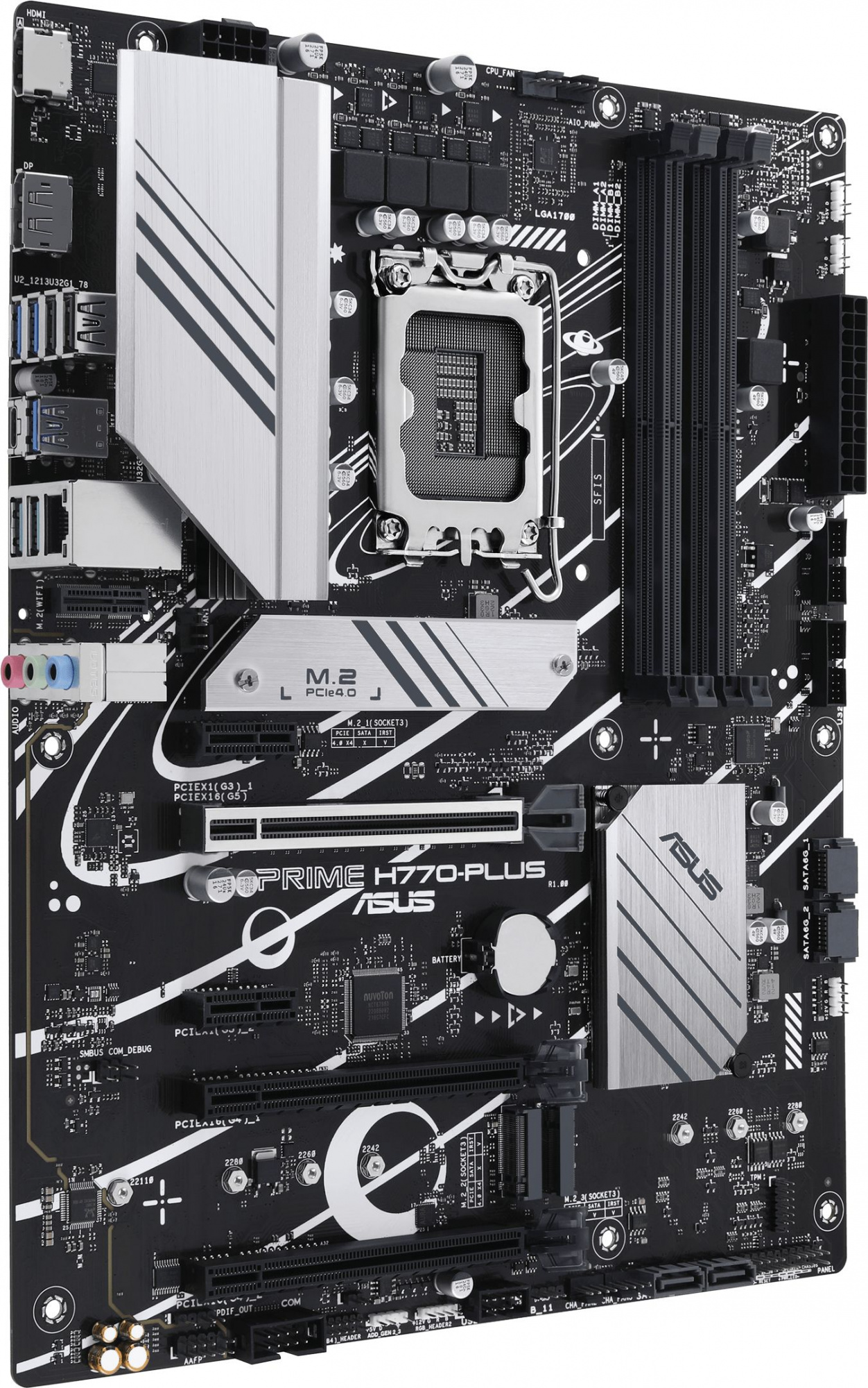 Материнская плата Asus PRIME H770-PLUS Soc-1700 Intel H770 4xDDR5 ATX AC`97 8ch(7.1) 2.5Gg RAID+HDMI+DP