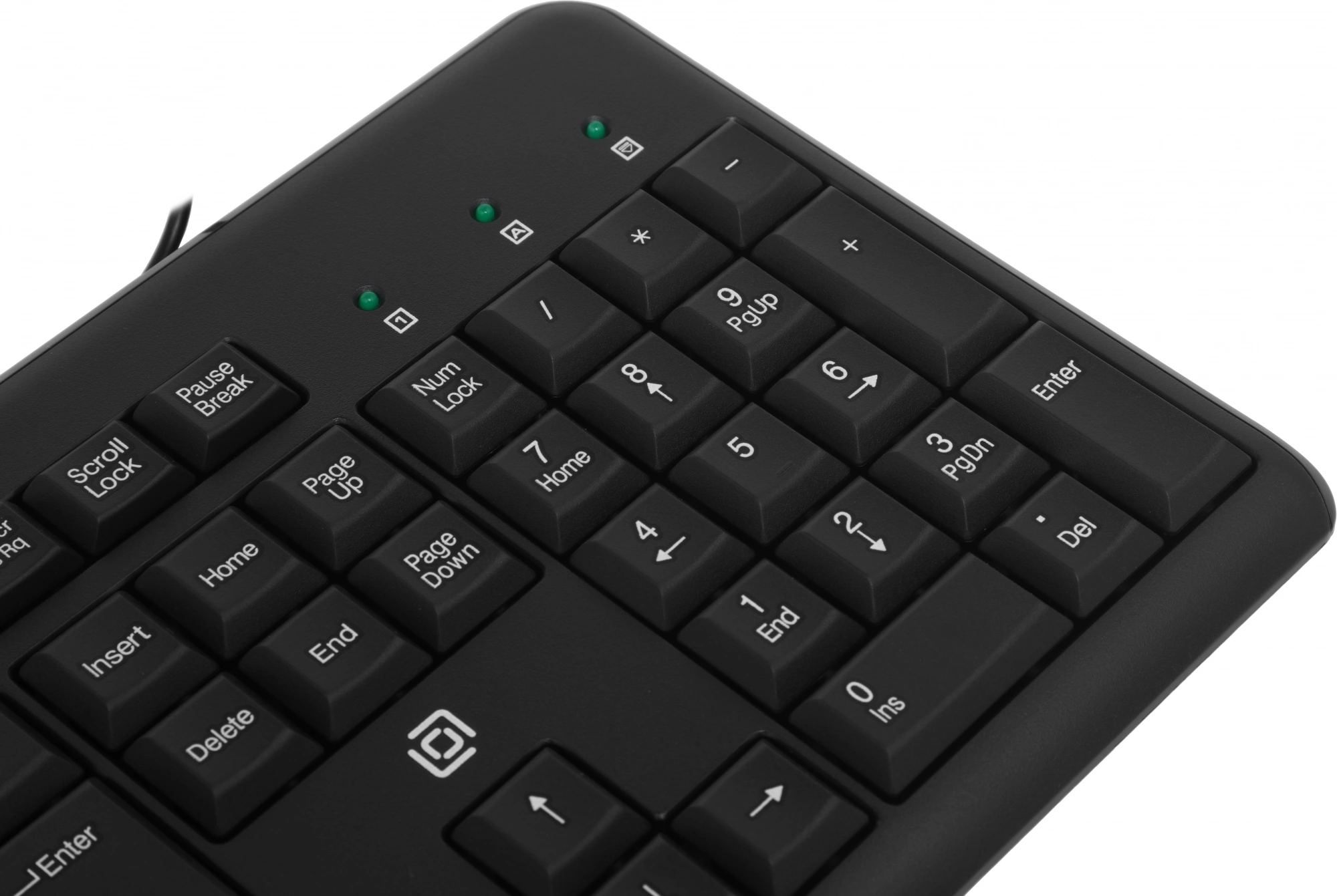 Клавиатура Оклик 305M черный USB Multimedia (1659987)