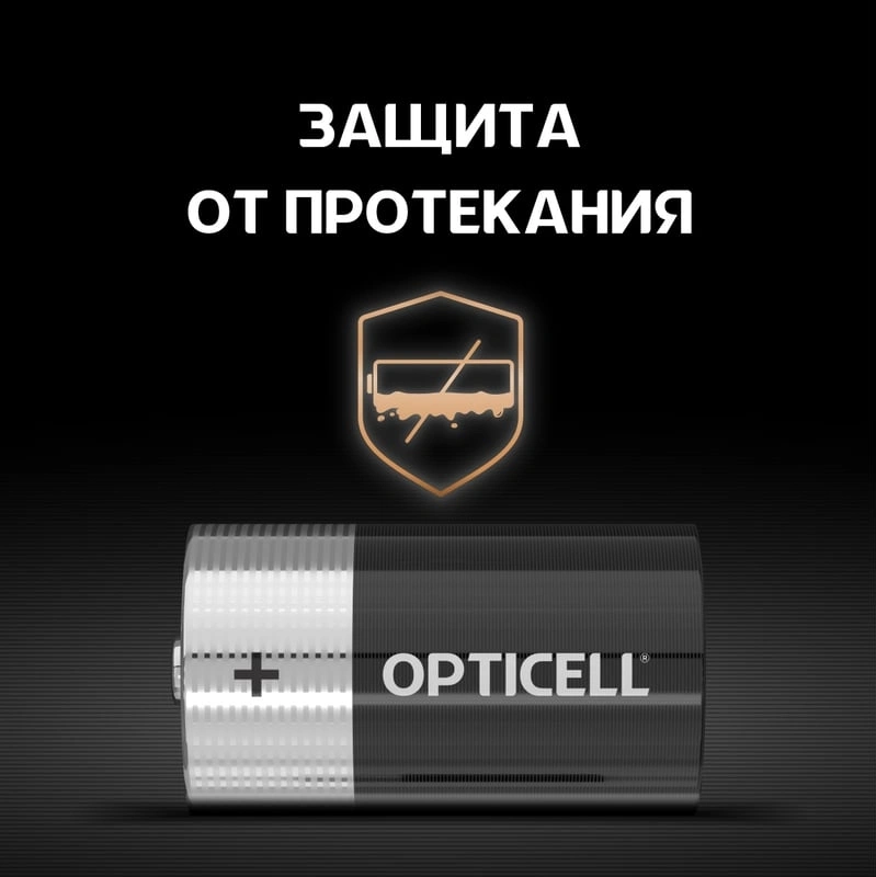 Батарея Opticell Basic LR20 D (2шт) блистер