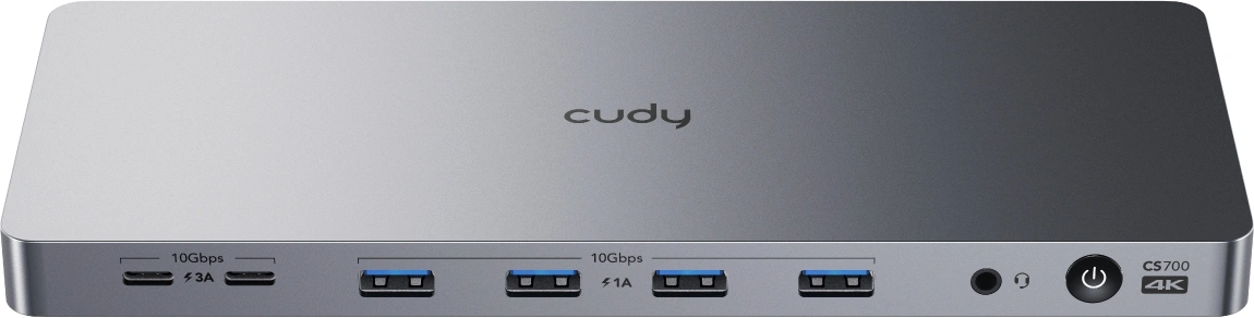 Разветвитель USB-C Cudy CS700 6порт. серебристый