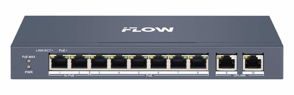 F-SW-EM410HPOE-VM - настраиваемый коммутатор Advanced СЕРИЯ (100М PoE) Смарт-управляемый, iFLOW
