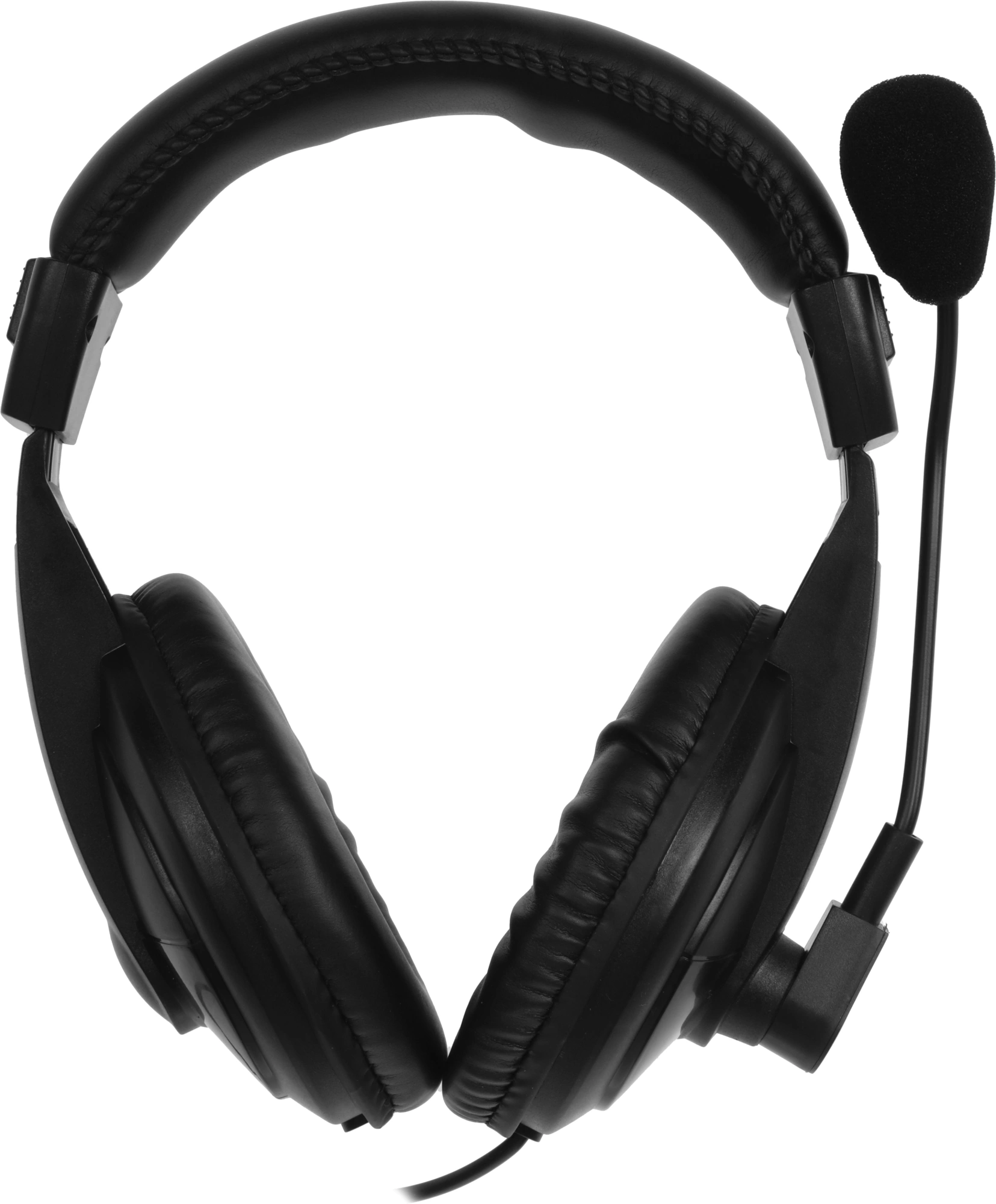 Наушники с микрофоном Оклик HS-M137V черный 1.8м мониторные оголовье (614046)