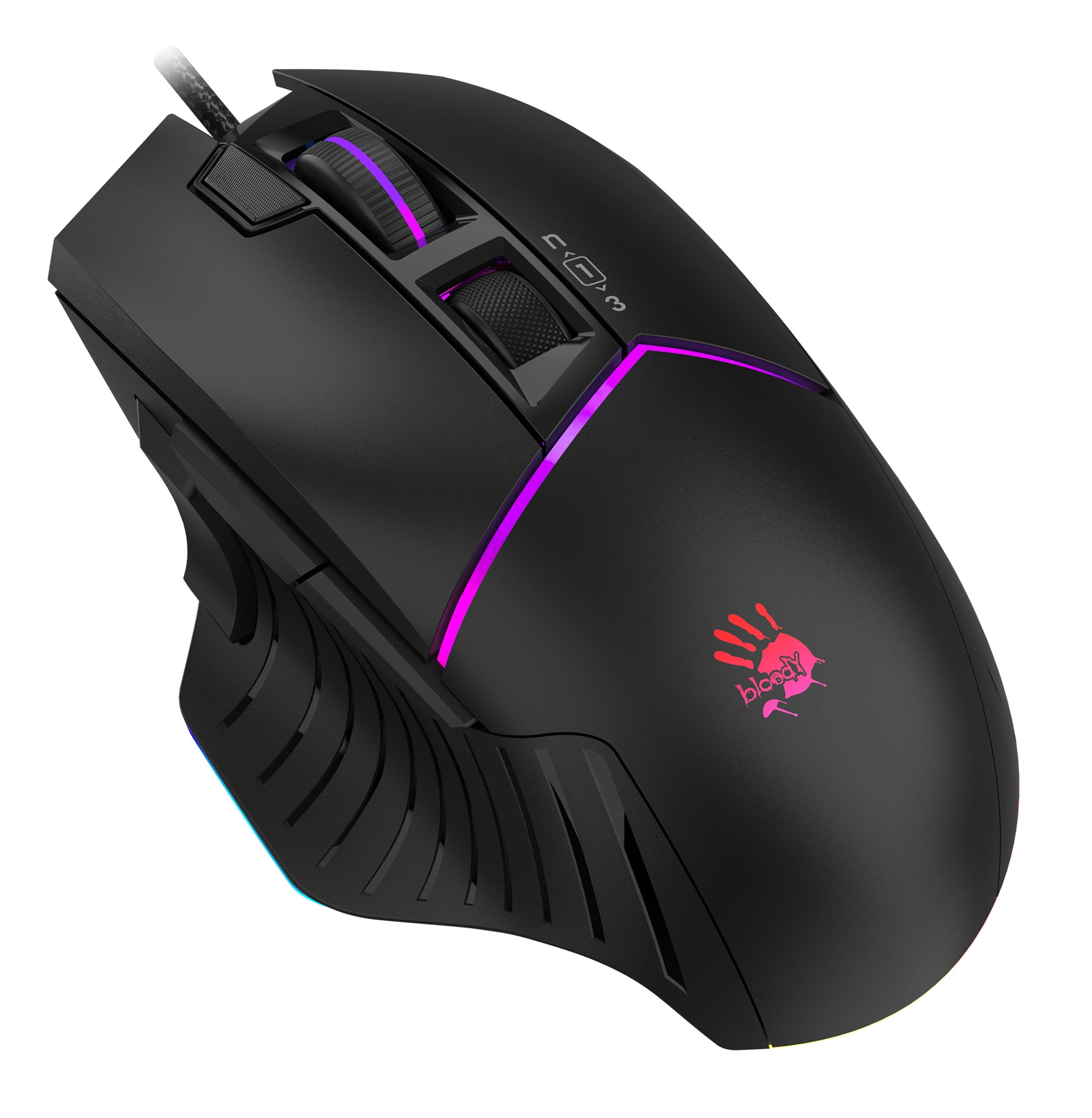 Мышь A4Tech Bloody W95 Max черный оптическая 12000dpi USB 6but (W95 MAX STONE BLACK)