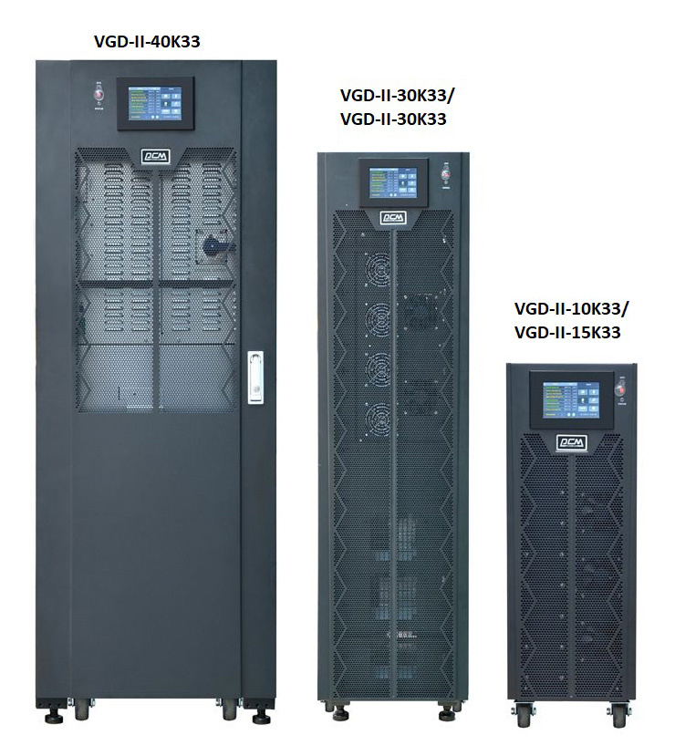 Источник бесперебойного питания Powercom VGD-II-10K33 10000Вт 10000ВА черный без батареи