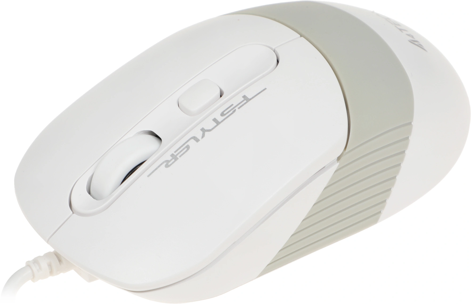 Мышь A4Tech Fstyler FM10 белый/серый оптическая 1600dpi USB 4but (FM10 WHITE)