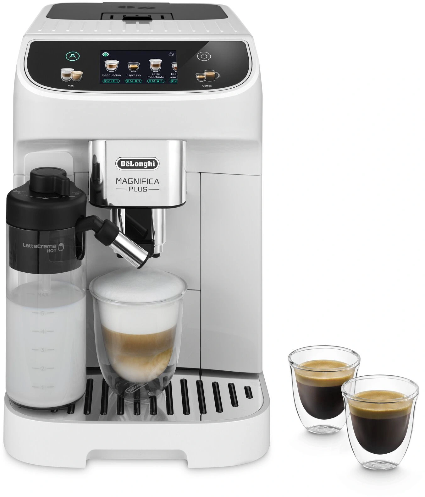 Кофемашина Delonghi Magnifica Plus ECAM320.60.W 1450Вт белый/черный
