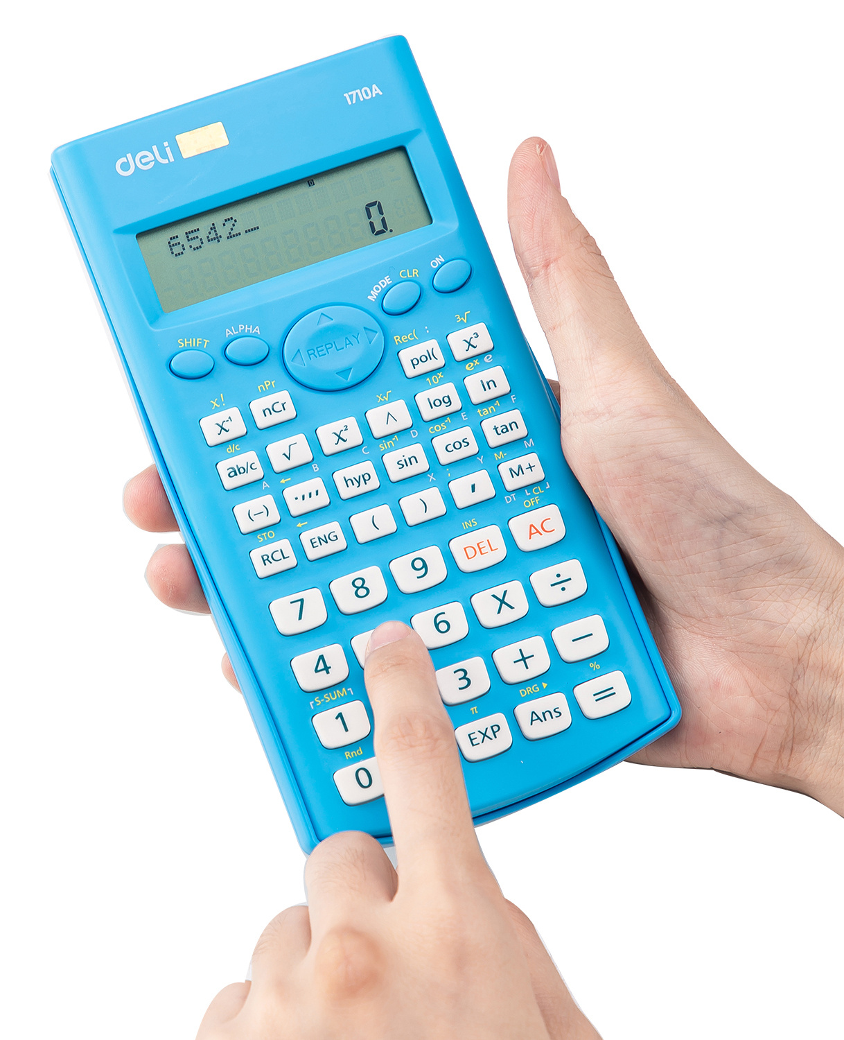 Калькулятор научный Deli E1710A/BLU синий 10+2-разр.