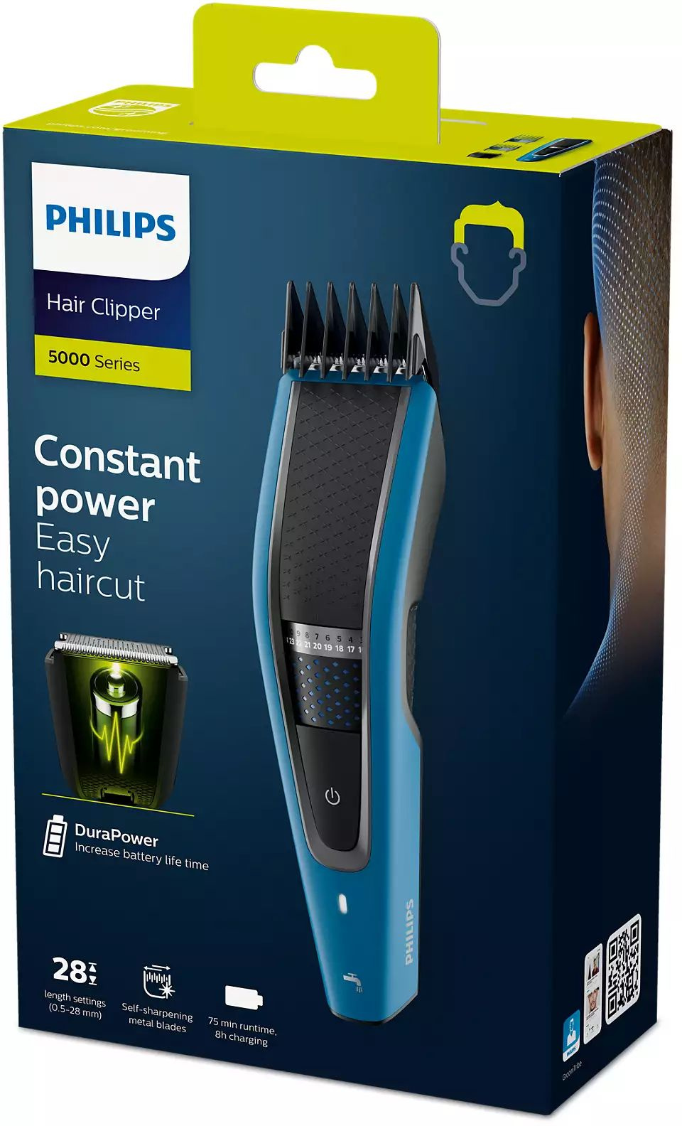 Машинка для стрижки Philips HC5612/15 синий (насадок в компл:3шт)