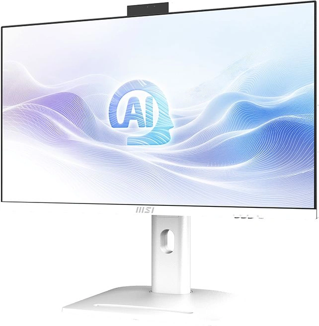 Моноблок MSI Modern AM273QP AI 1UM-093RU 27" WQHD Core Ultra 7 155H (1.4) 32Gb SSD1Tb Graphics CR Windows 11 Pro 2.5xGbitEth WiFi BT 150W клавиатура мышь Cam белый 2560x1440
