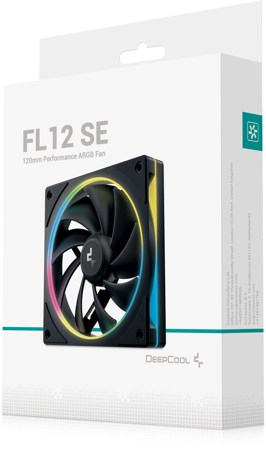 Вентилятор для корпуса Deepcool FL12 SE ARGB 120х120x25 черный 4-pin 28.67дБ (упак.:1шт) (R-FL12SE-BKAPN1-G) Ret
