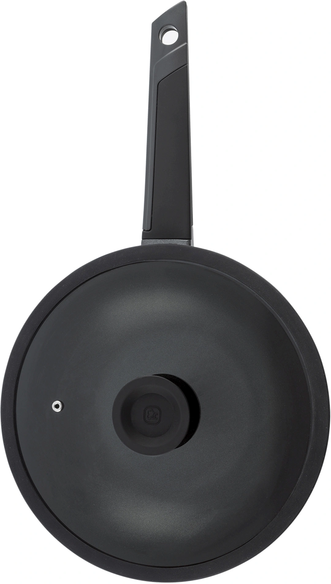 Сковорода ВОК (WOK) Rondell Kontur RDA-1489 круглая 28см покрытие: Xylan Plus ручка несъемная (с крышкой) графитовый