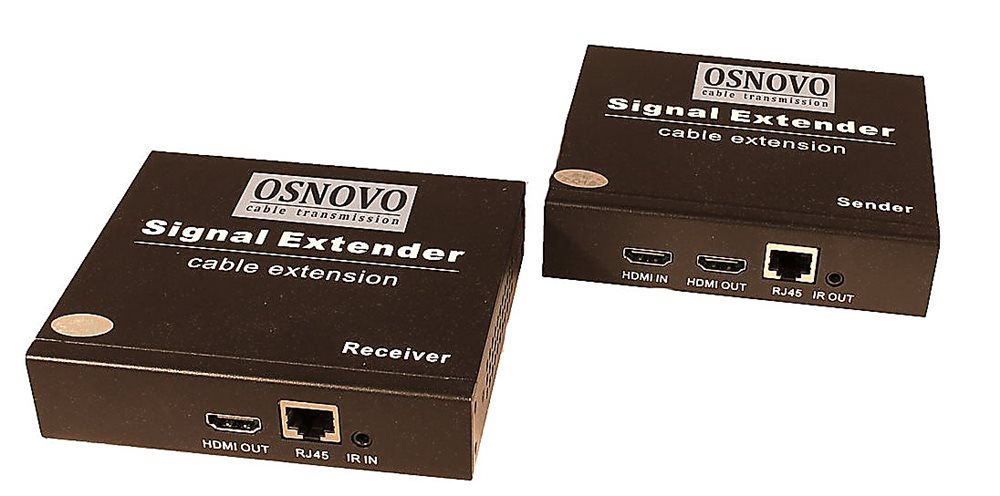 TLN-Hi/2+RLN-Hi/2 Комплект (передатчик + приемник) для передачи HDMI, ИК управления, RS232 по сети Ethernet