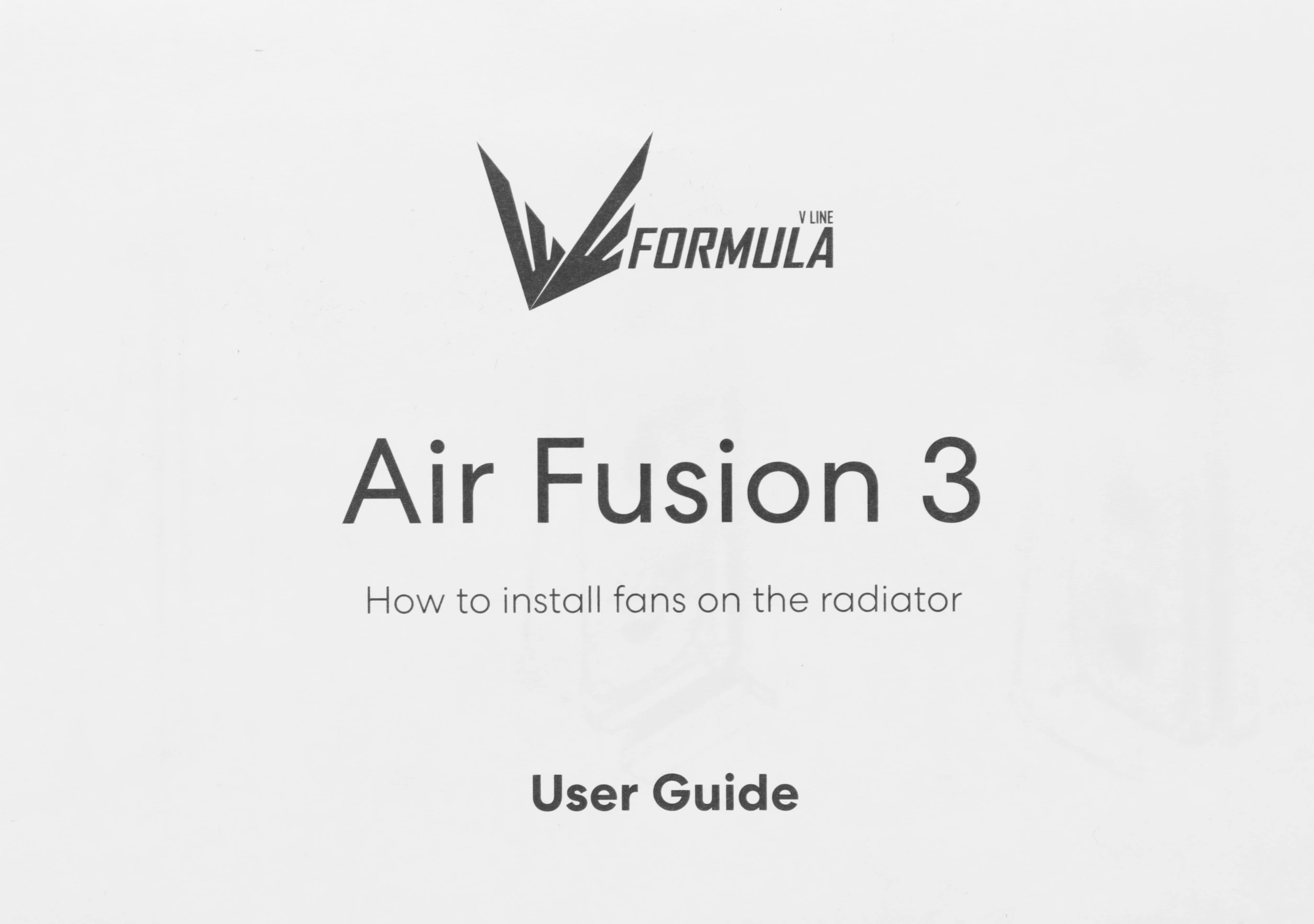 Вентилятор для корпуса Formula Air Fusion 3 ARGB 360х120x28 белый 4-pin 37.93дБ (AIR FUSION 3 WH) Ret