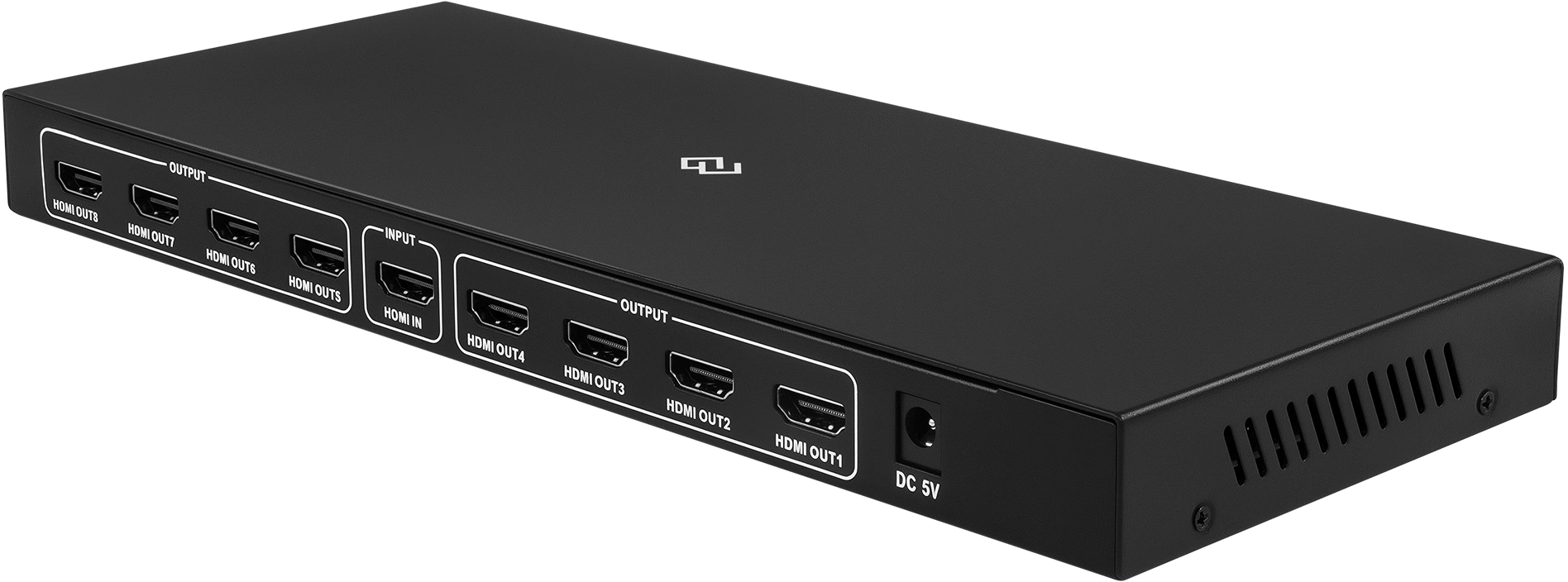 Сплиттер аудио-видео Digma DHSP-v1.4x8 HDMI (f)/8xHDMI (f) черный