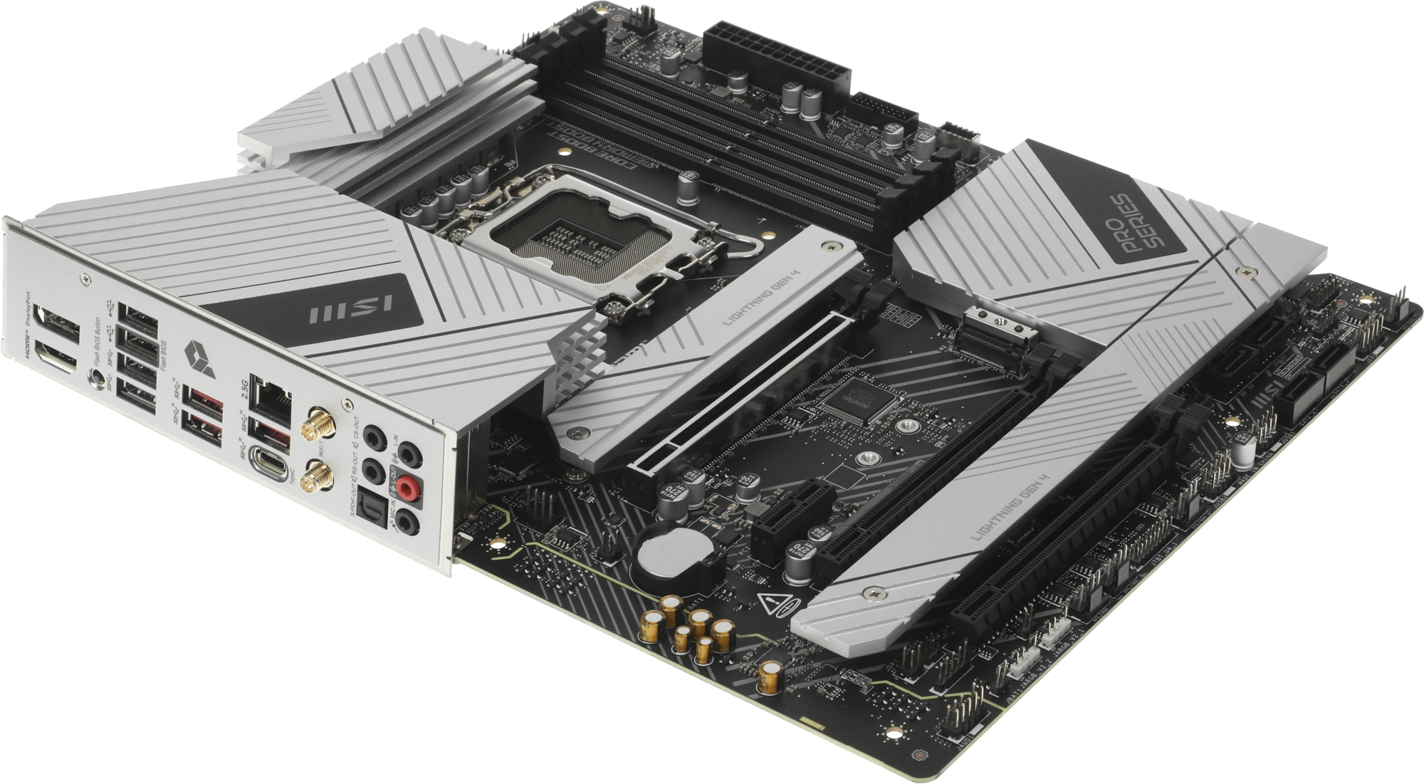 Материнская плата MSI PRO Z790-A MAX WIFI Soc-1700 Intel Z790 4xDDR5 ATX AC`97 8ch(7.1) 2.5Gg RAID+HDMI+DP