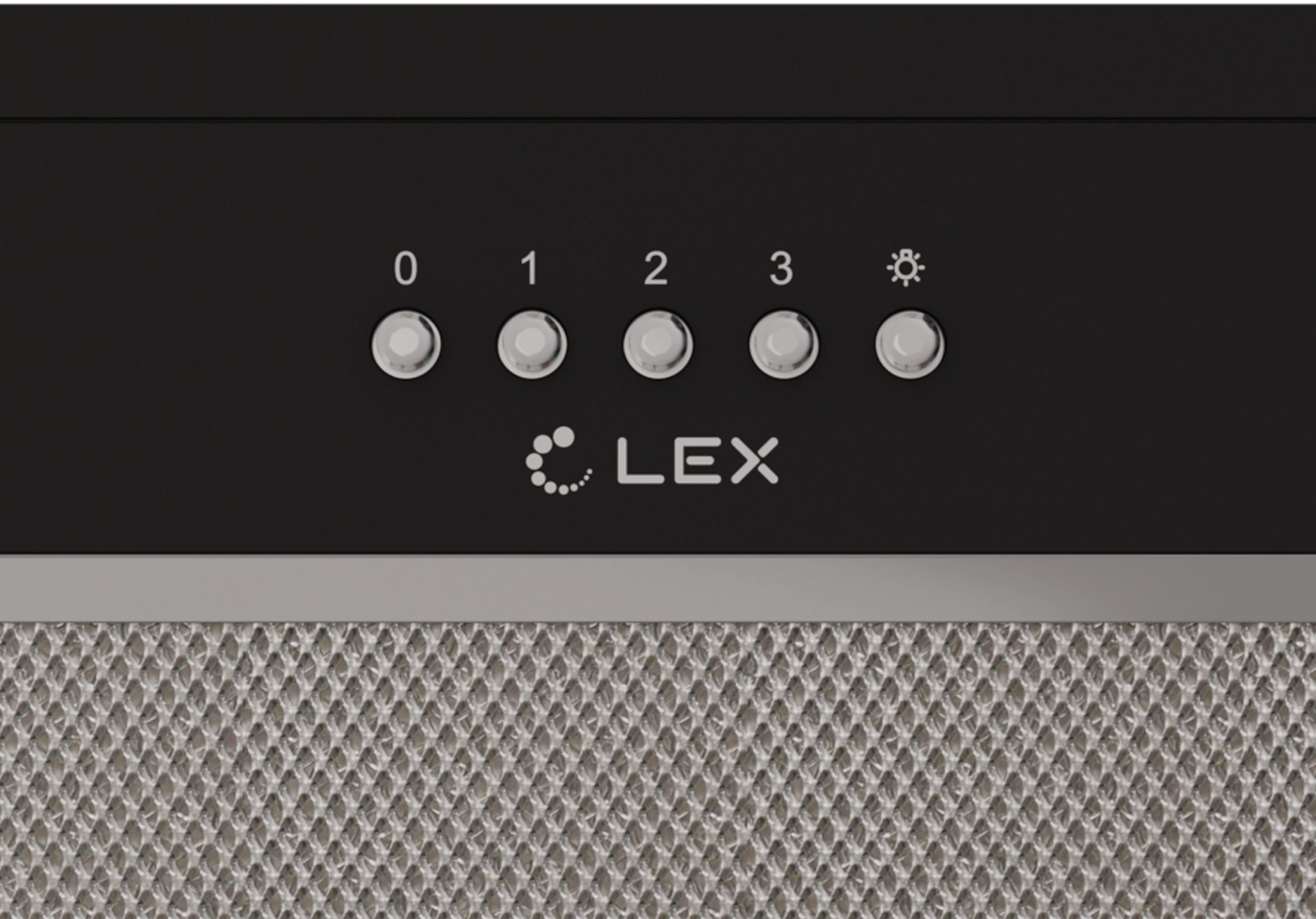Вытяжка встраиваемая Lex Hyper 600 Inverter BL черный управление: кнопочное (1 мотор)
