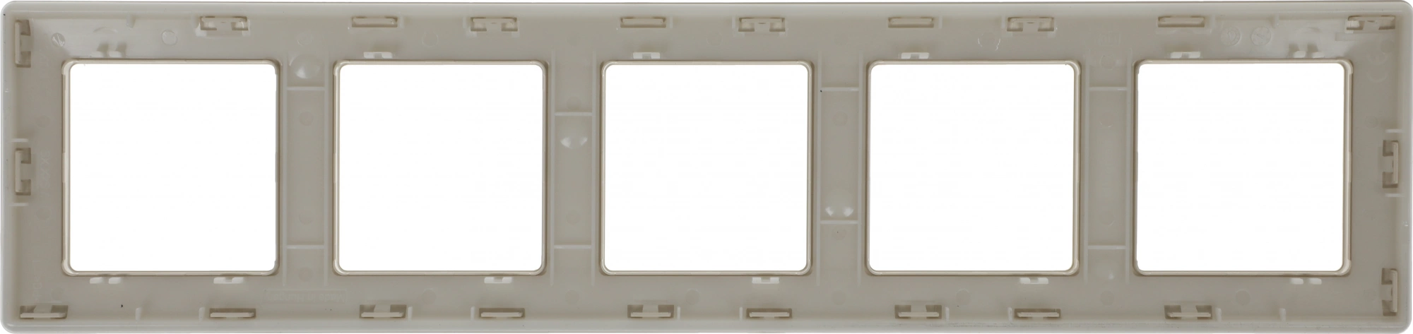 Рамка Legrand Valena Life 754045 накладная 5x горизонтальный монтаж поликарбонат слоновая кость