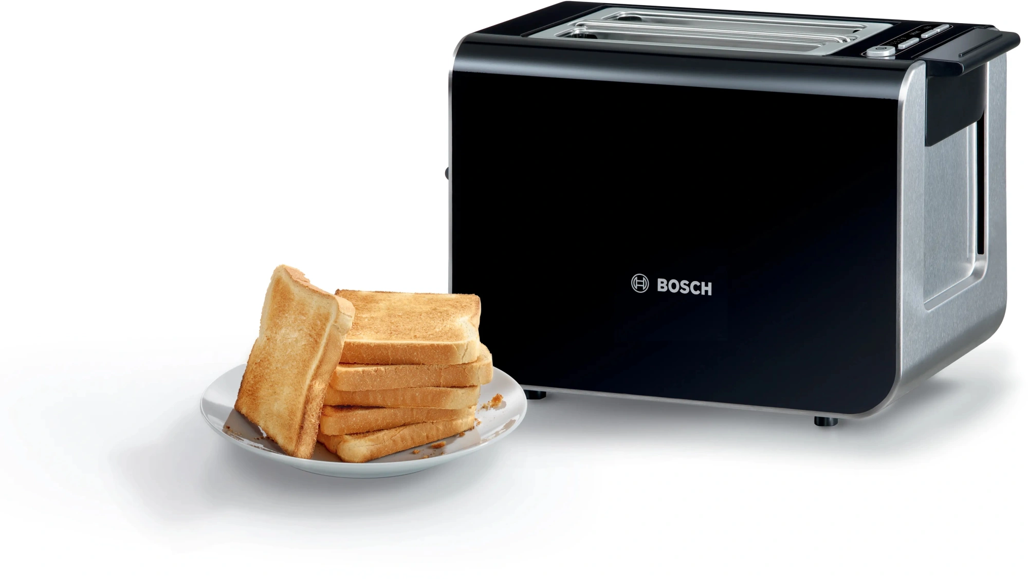 Тостер Bosch TAT8613N 860Вт черный