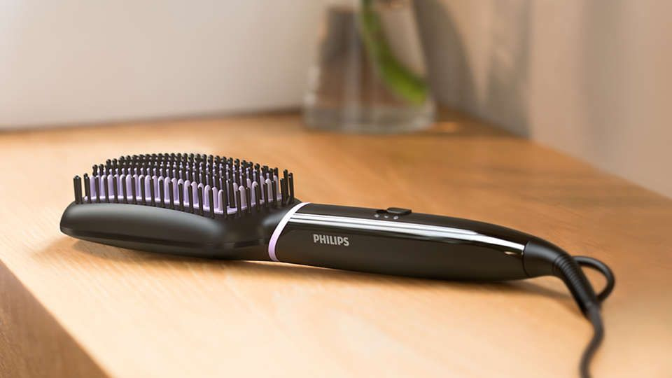 Расческа-выпрямитель Philips BHH880/00 черный макс.темп.:200С покрытие:керамико-турмалиновое