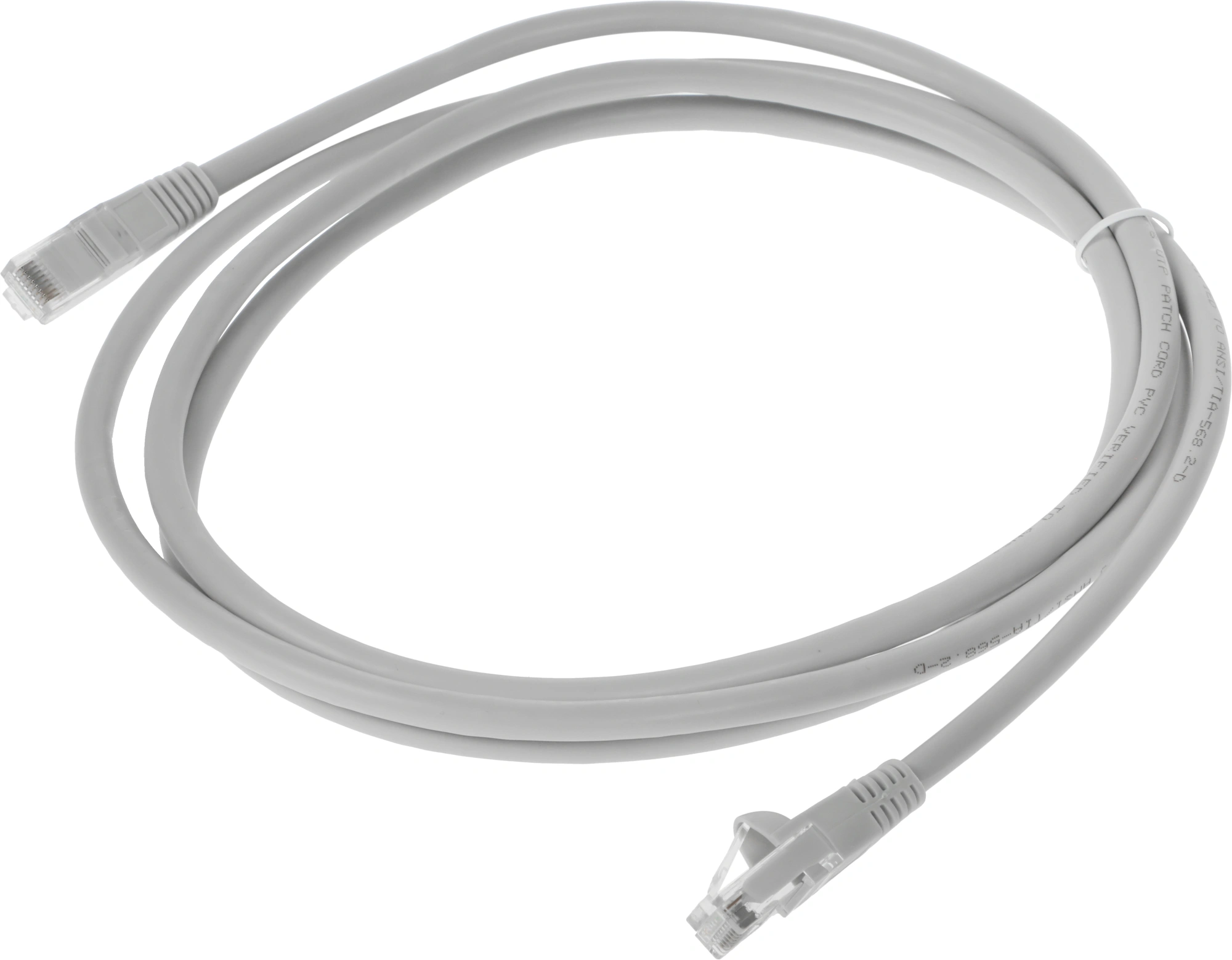 Патч-корд Buro UTP-6-2M-G UTP 4 пары cat.6 CCA molded 2м серый RJ-45 (m)-RJ-45 (m)