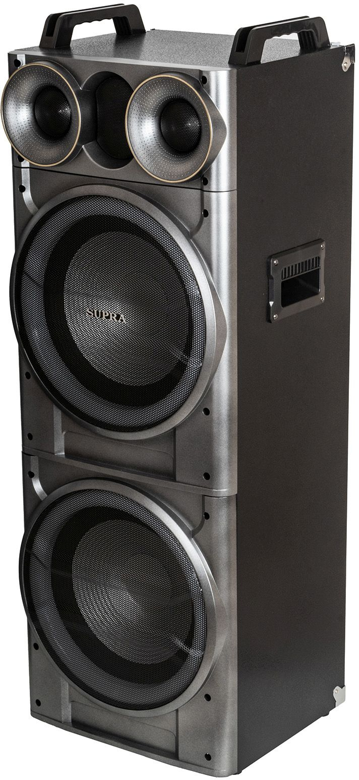 Минисистема Supra SMB-2150 черный 200Вт FM USB BT SD (в комплекте: активн.+пассив.колонки)