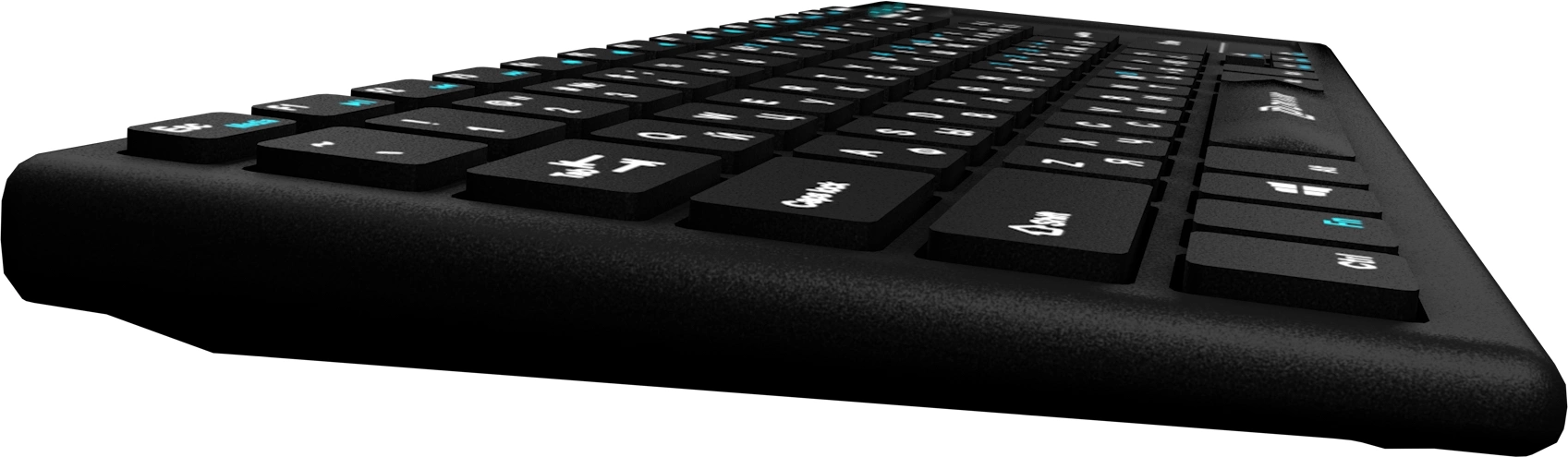 Клавиатура Оклик 830ST черный USB беспроводная slim Multimedia Touch