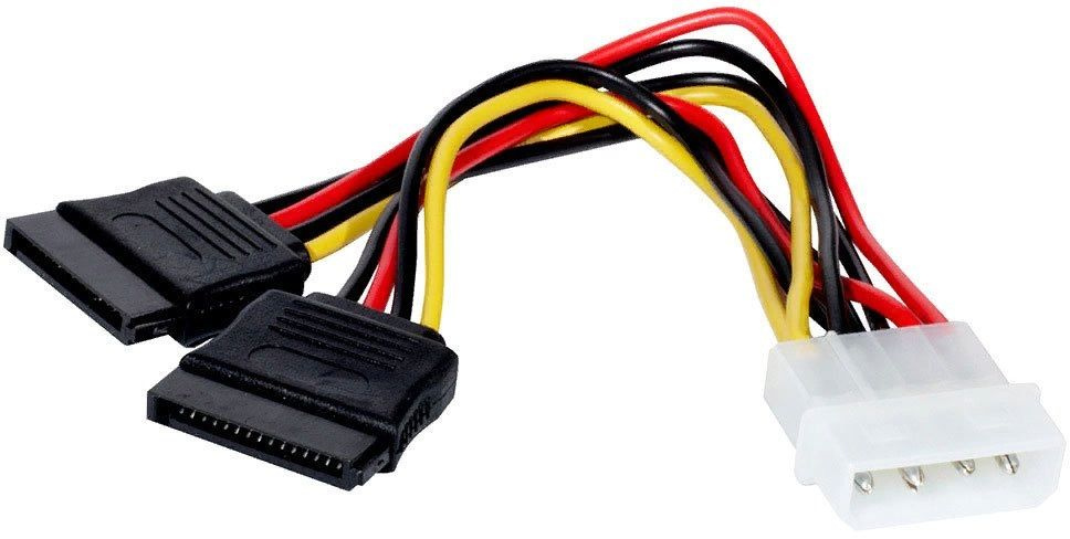 Кабель Premier 6-096-SATA-PSY Molex 8981 SATA SATA 0.15м (пакет)