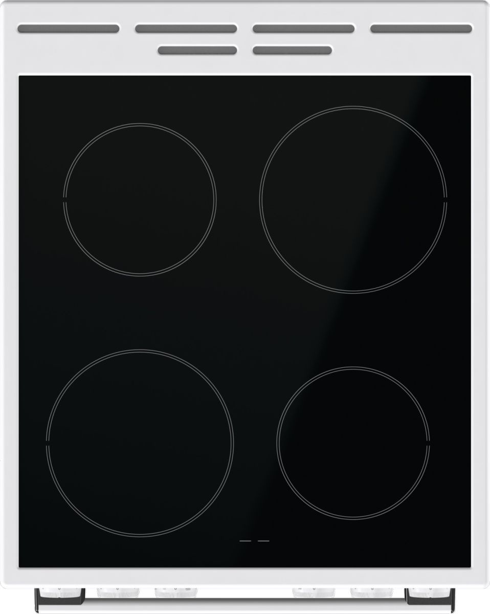 Плита Электрическая Gorenje Essential GEC5A41WG белый/черный стеклокерамика